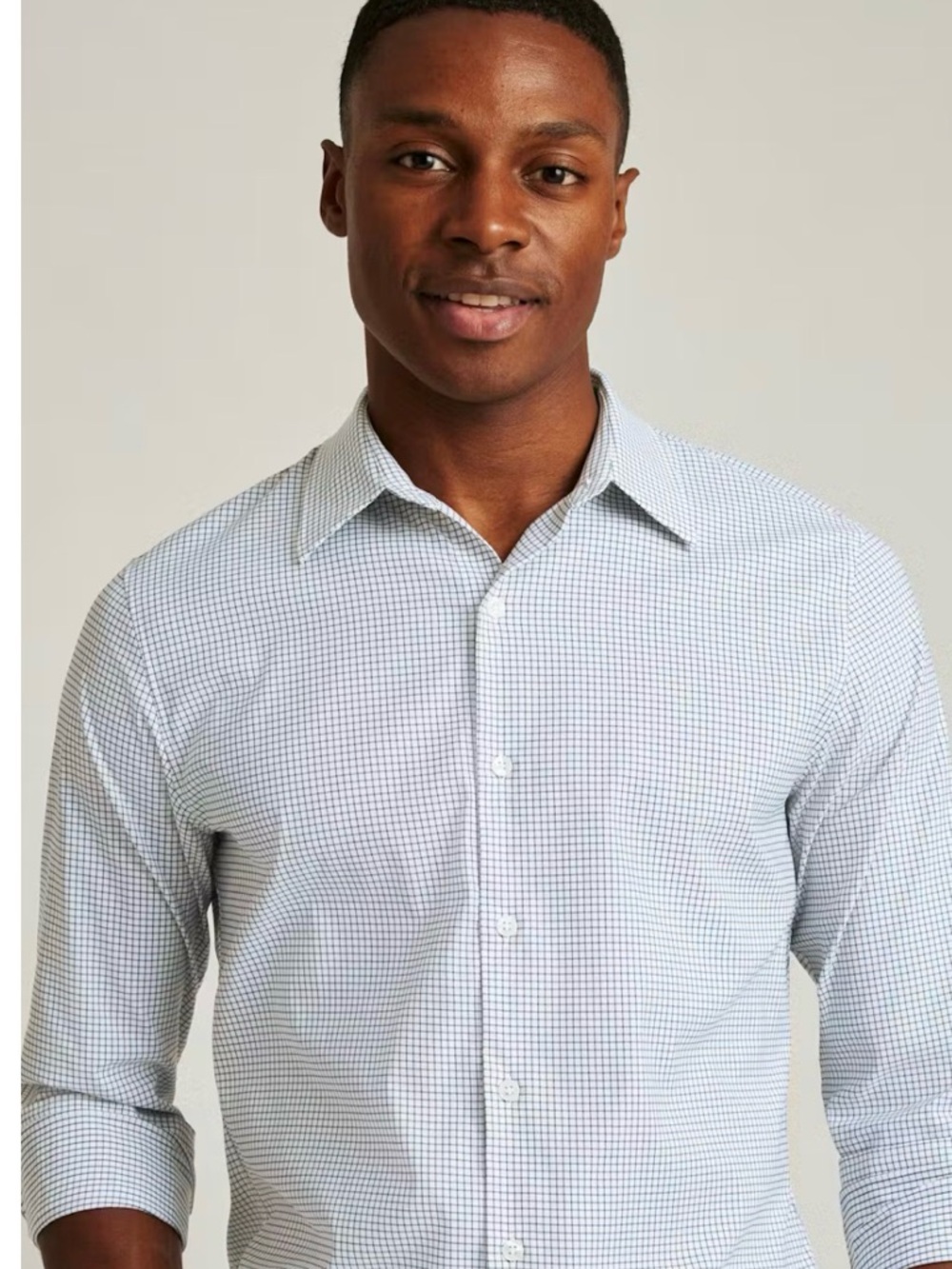 Bonobos Slim Fit Blue Micro-Check Dress Shirt
